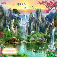 Tranh 3D Sơn Thủy NDST130