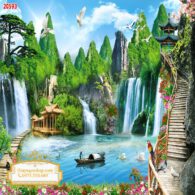 Tranh 3D Sơn Thủy NDST34