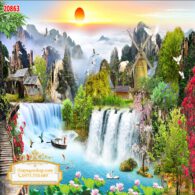 Tranh 3D Sơn Thủy NDST71