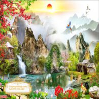 Tranh 3D Sơn Thủy NDST76