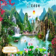 Tranh 3D Sơn Thủy NDST77