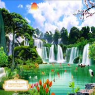 Tranh 3D Sơn Thủy NDST88