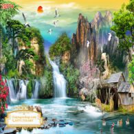 Tranh 3D Sơn Thủy NDST91
